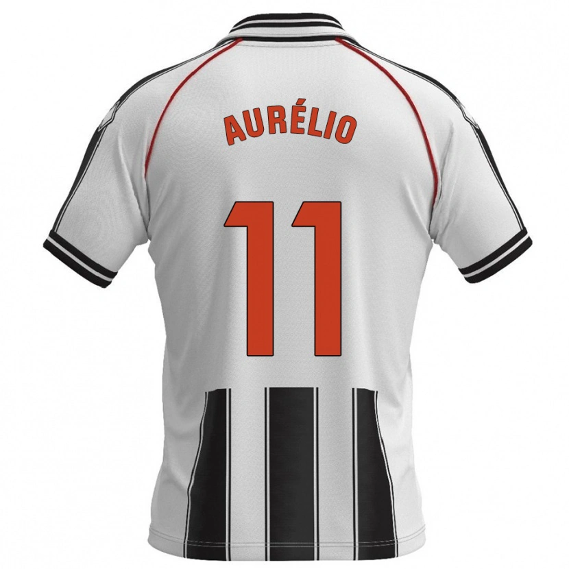 Danxen Criança Camisola Douglas Aurélio #11 Branco Preto Principal 2025/26 Camisa Brasil