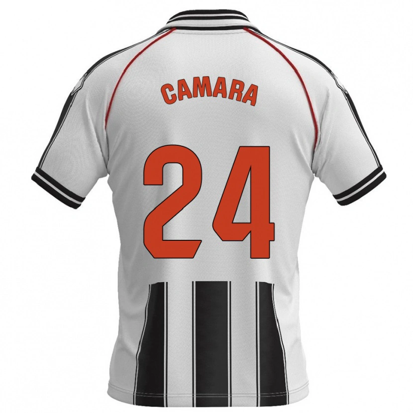 Danxen Criança Camisola Ousmane Camara #24 Branco Preto Principal 2025/26 Camisa Brasil