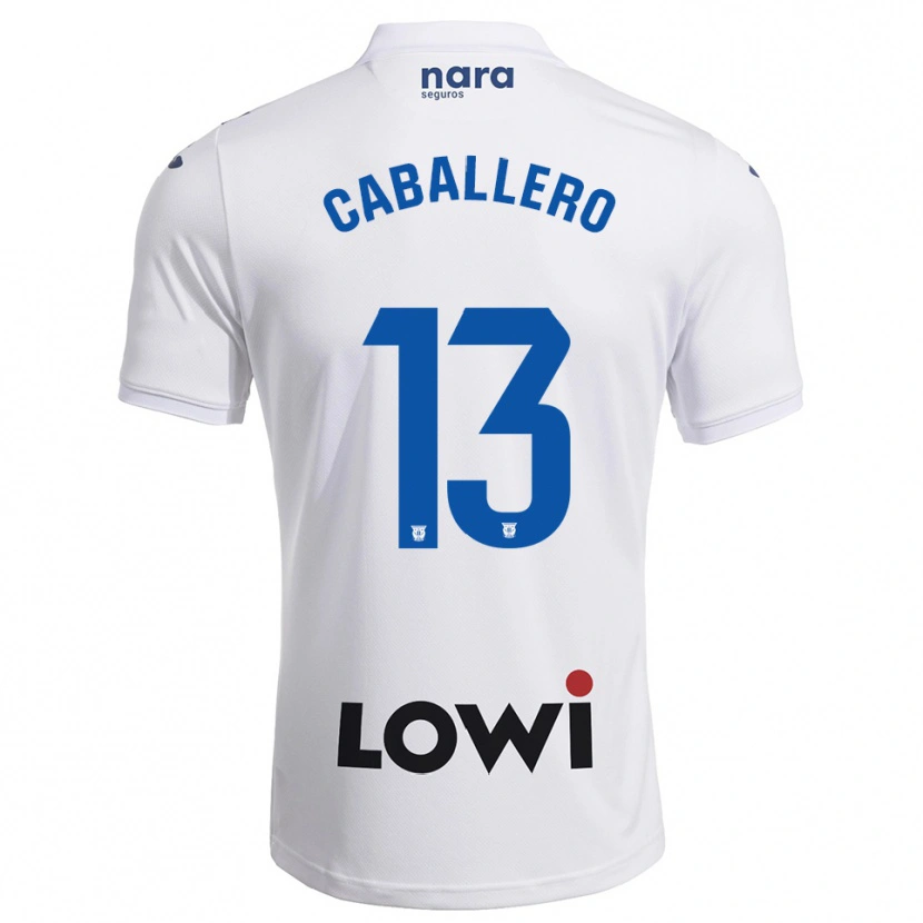 Danxen Criança Camisola Hugo Caballero #13 Branco Marinho Principal 2025/26 Camisa Brasil