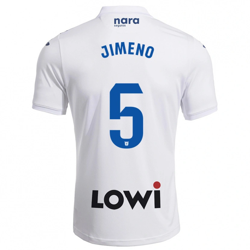 Danxen Criança Camisola Luis Jimeno #5 Branco Marinho Principal 2025/26 Camisa Brasil