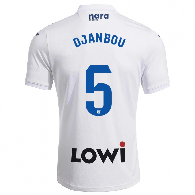 Danxen Criança Camisola Sekou Djanbou #5 Branco Marinho Principal 2025/26 Camisa Brasil
