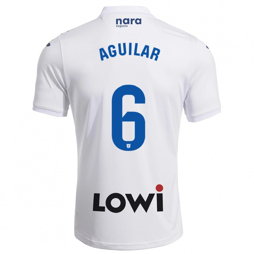Danxen Criança Camisola Lalo Aguilar #6 Branco Marinho Principal 2025/26 Camisa Brasil