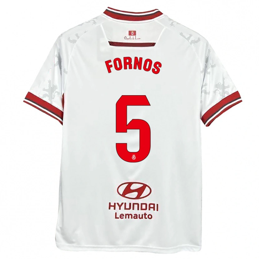 Danxen Criança Camisola Quique Fornos #5 Branco Vermelho Principal 2025/26 Camisa Brasil