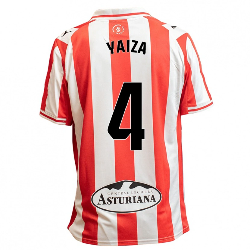 Danxen Criança Camisola Yaiza Cernuda Feito #4 Branco Vermelho Principal 2025/26 Camisa Brasil