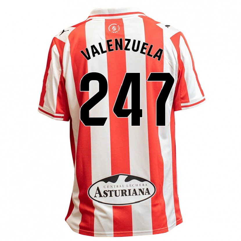 Danxen Criança Camisola Sebastián Valenzuela #247 Branco Vermelho Principal 2025/26 Camisa Brasil