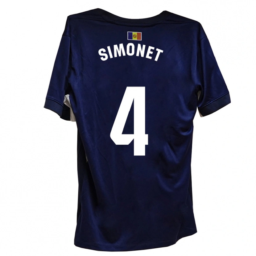 Danxen Criança Camisola Pere Simonet #4 Azul Marinho Branco Principal 2025/26 Camisa Brasil