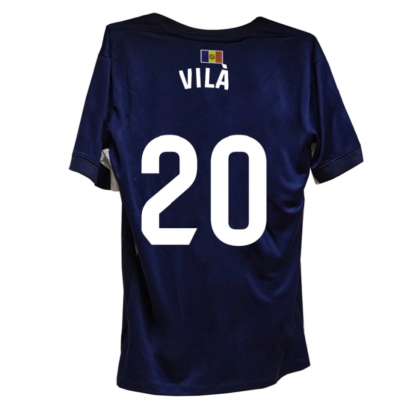 Danxen Criança Camisola Martí Vilà #20 Azul Marinho Branco Principal 2025/26 Camisa Brasil