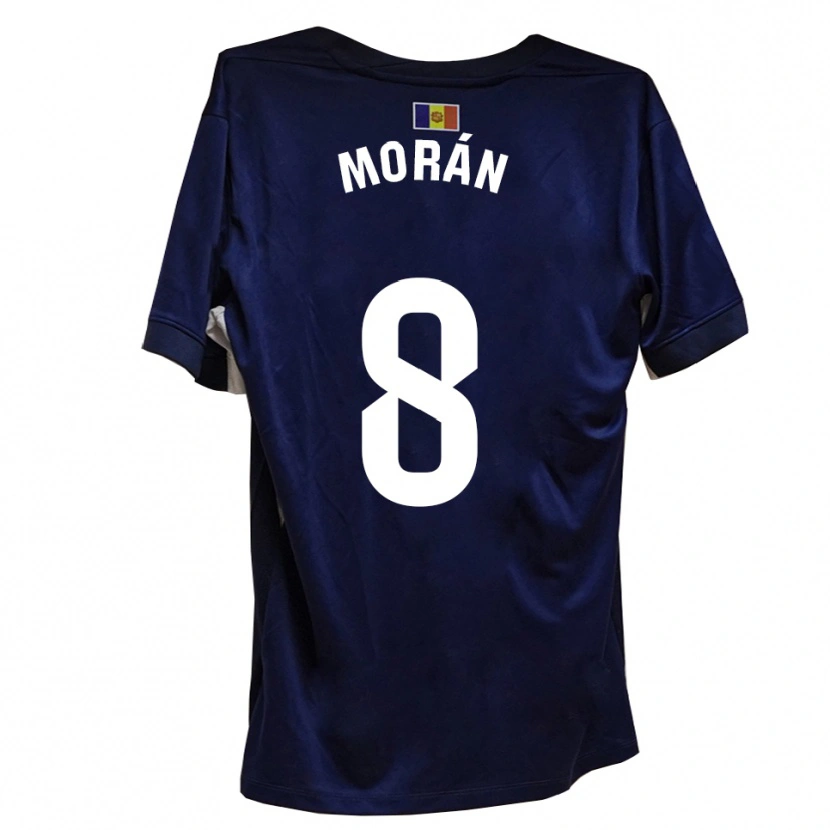 Danxen Criança Camisola Erik Morán #8 Azul Marinho Branco Principal 2025/26 Camisa Brasil
