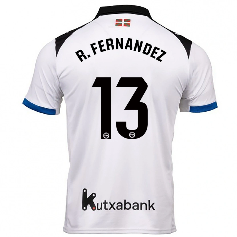 Danxen Criança Camisola Raúl Fernández #13 Branco Azul Alternativa 2025/26 Camisa Brasil