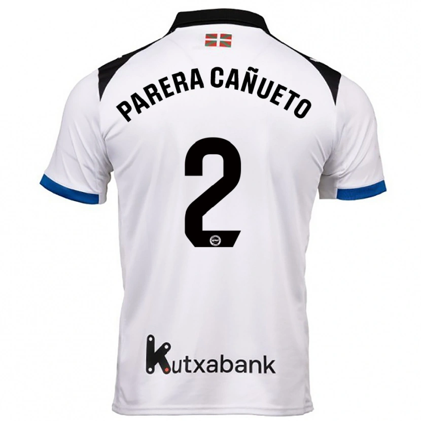 Danxen Criança Camisola Laia Parera Cañueto #2 Branco Azul Alternativa 2025/26 Camisa Brasil