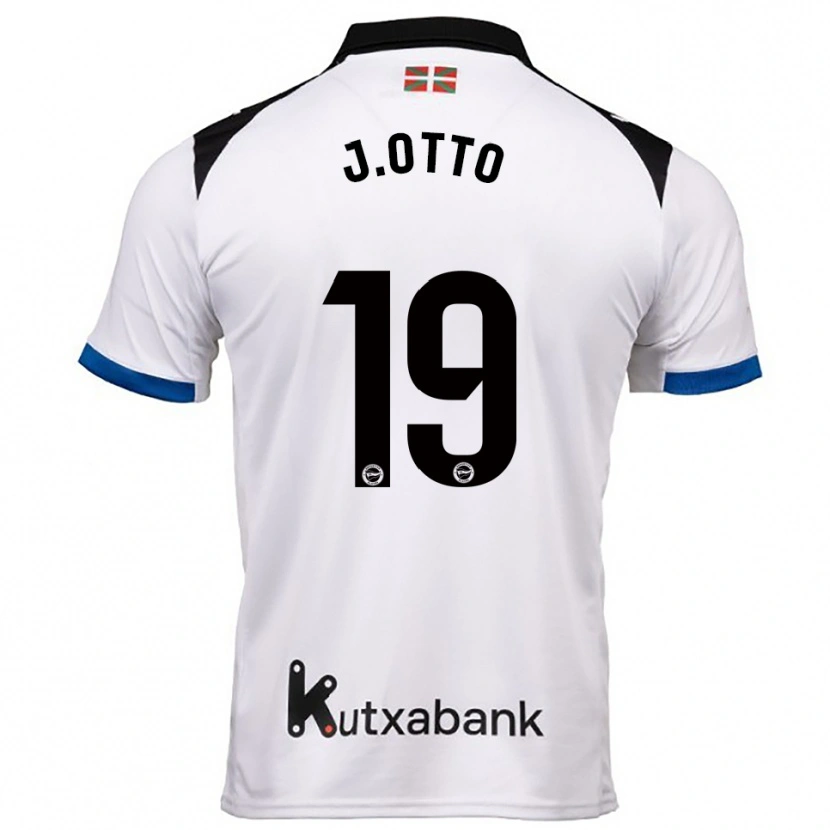 Danxen Criança Camisola Jonny Otto #19 Branco Azul Alternativa 2025/26 Camisa Brasil