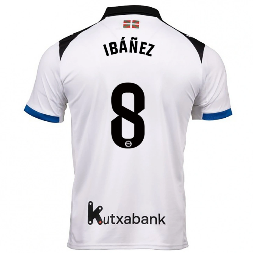 Danxen Criança Camisola Pablo Ibáñez #8 Branco Azul Alternativa 2025/26 Camisa Brasil