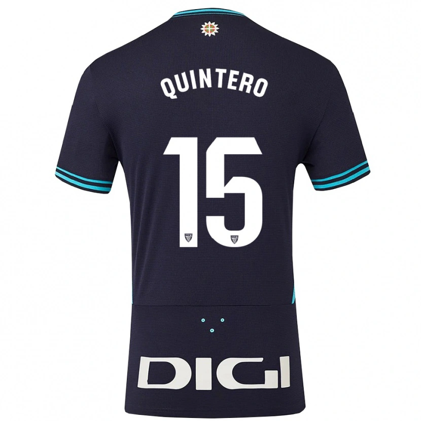 Danxen Criança Camisola Iker Quintero #15 Azul Marinho Azul Celeste Alternativa 2025/26 Camisa Brasil