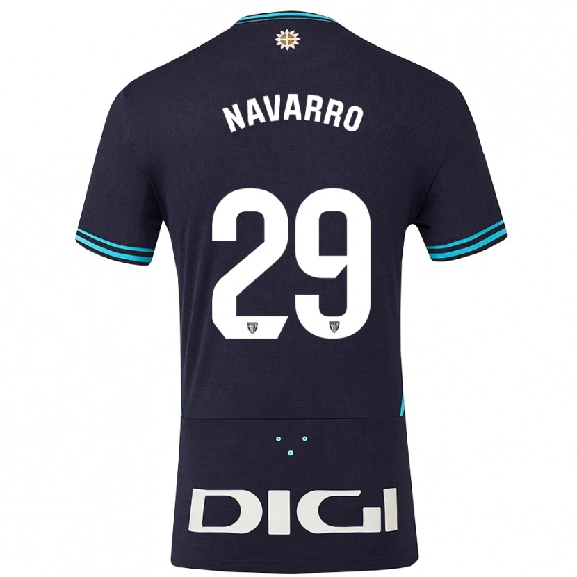 Danxen Criança Camisola Robert Navarro #29 Azul Marinho Azul Celeste Alternativa 2025/26 Camisa Brasil