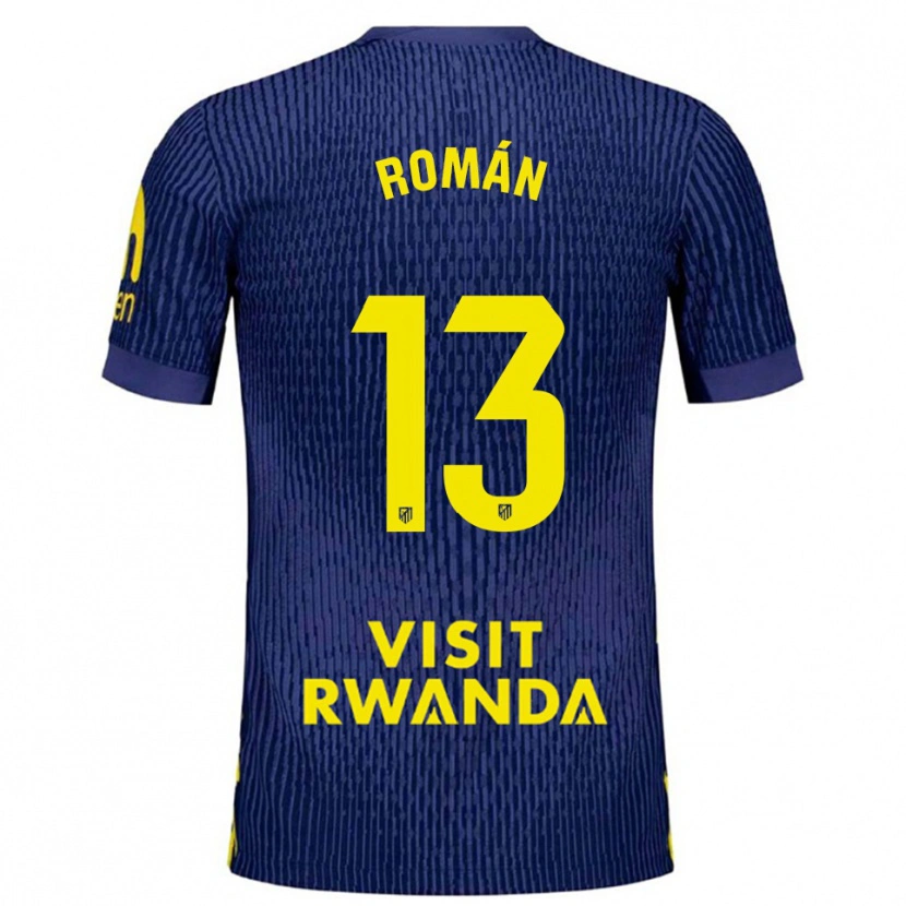 Danxen Criança Camisola Francis Holgado #13 Azul Marinho Amarelo Alternativa 2025/26 Camisa Brasil