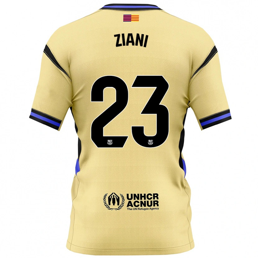 Danxen Criança Camisola Ismael Ziani #23 Amarelo Preto Alternativa 2025/26 Camisa Brasil