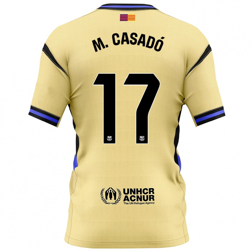 Danxen Criança Camisola Marc Casadó #17 Amarelo Preto Alternativa 2025/26 Camisa Brasil