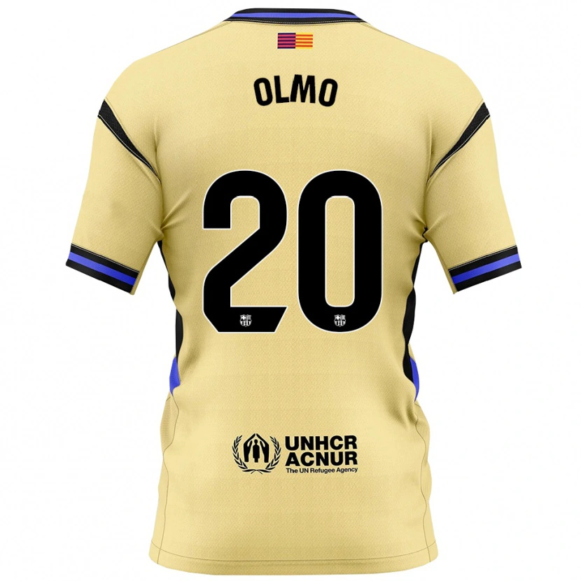 Danxen Criança Camisola Dani Olmo #20 Amarelo Preto Alternativa 2025/26 Camisa Brasil