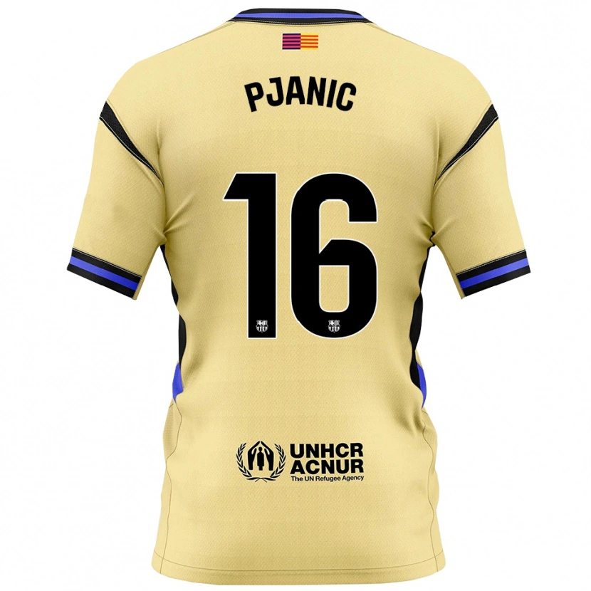 Danxen Criança Camisola Miralem Pjanic #16 Amarelo Preto Alternativa 2025/26 Camisa Brasil