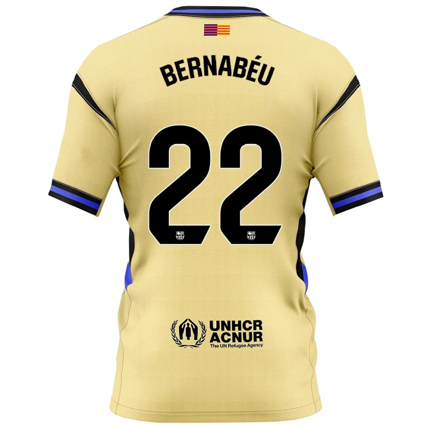 Danxen Criança Camisola Pol Bernabéu #22 Amarelo Preto Alternativa 2025/26 Camisa Brasil