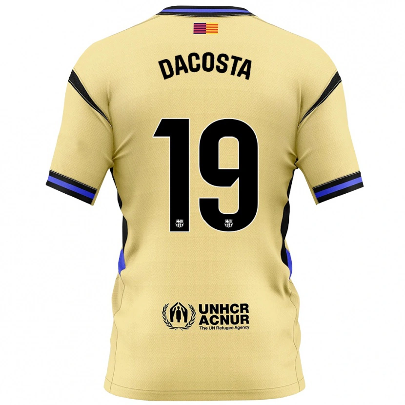 Danxen Criança Camisola Raúl Dacosta #19 Amarelo Preto Alternativa 2025/26 Camisa Brasil