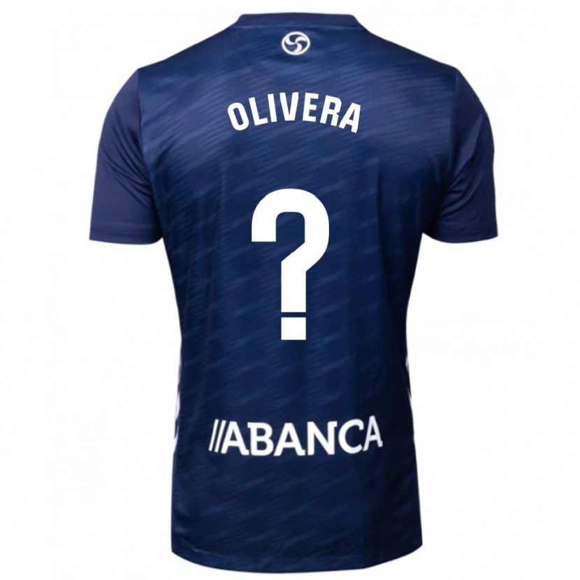 Danxen Criança Camisola Nacho Olivera #0 Azul Marinho Branco Alternativa 2025/26 Camisa Brasil