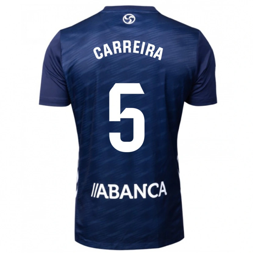 Danxen Criança Camisola Sergio Carreira #5 Azul Marinho Branco Alternativa 2025/26 Camisa Brasil