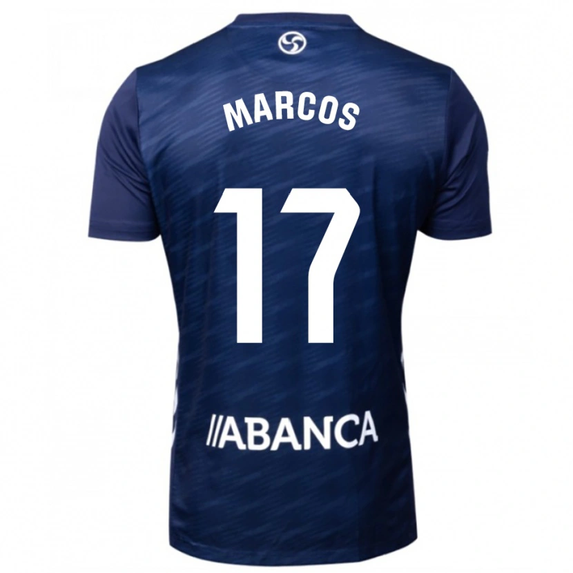 Danxen Criança Camisola Óscar Marcos #17 Azul Marinho Branco Alternativa 2025/26 Camisa Brasil