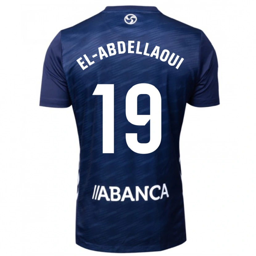 Danxen Criança Camisola Jones El-Abdellaoui #19 Azul Marinho Branco Alternativa 2025/26 Camisa Brasil