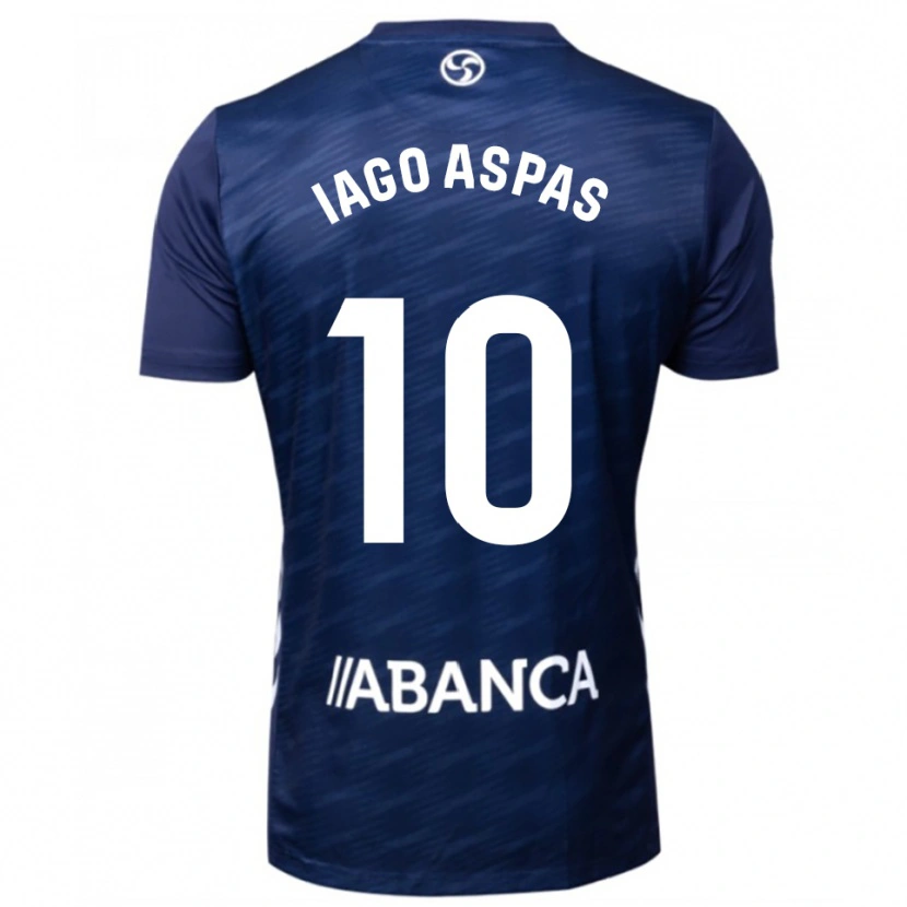 Danxen Criança Camisola Iago Aspas #10 Azul Marinho Branco Alternativa 2025/26 Camisa Brasil