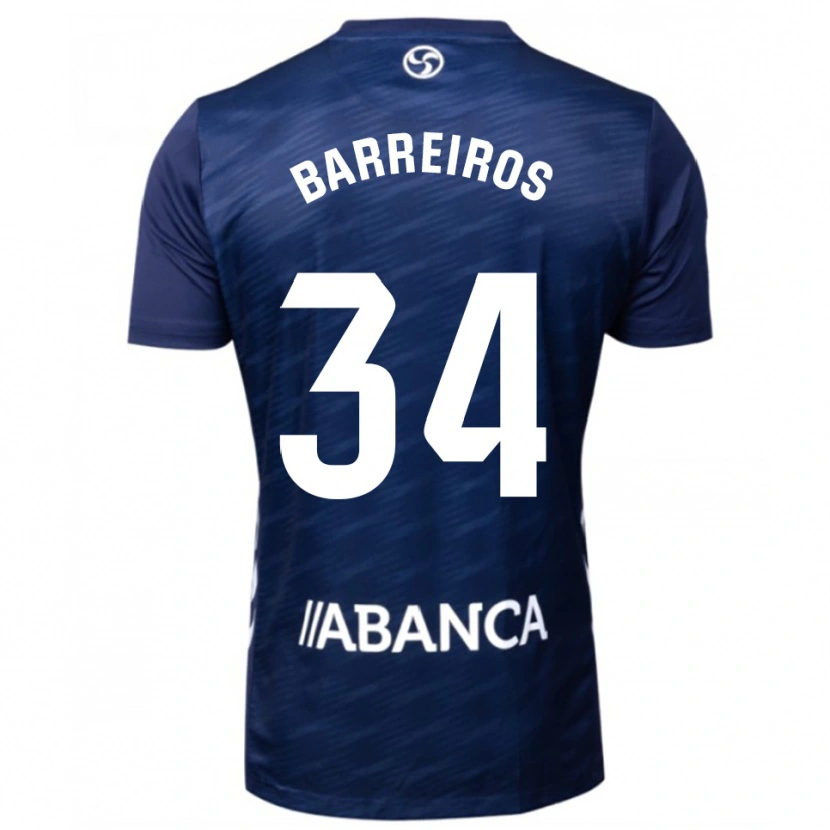 Danxen Criança Camisola Iago Barreiros #34 Azul Marinho Branco Alternativa 2025/26 Camisa Brasil