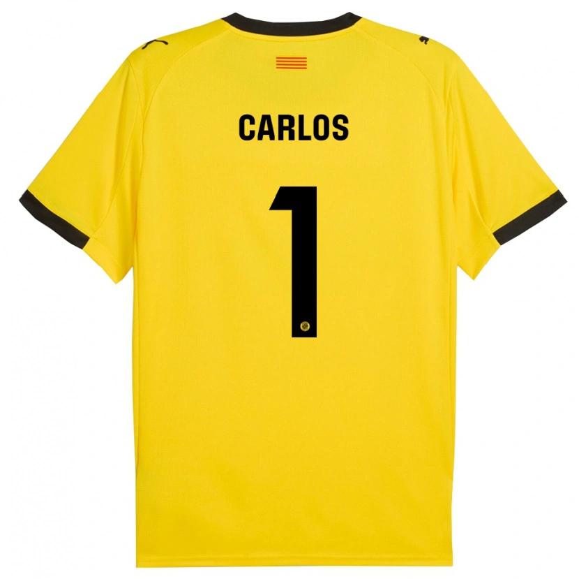 Danxen Criança Camisola Juan Carlos #1 Amarelo Preto Alternativa 2025/26 Camisa Brasil