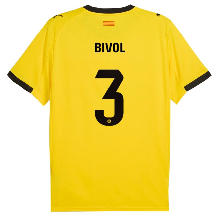 Danxen Criança Camisola Victor Bivol #3 Amarelo Preto Alternativa 2025/26 Camisa Brasil