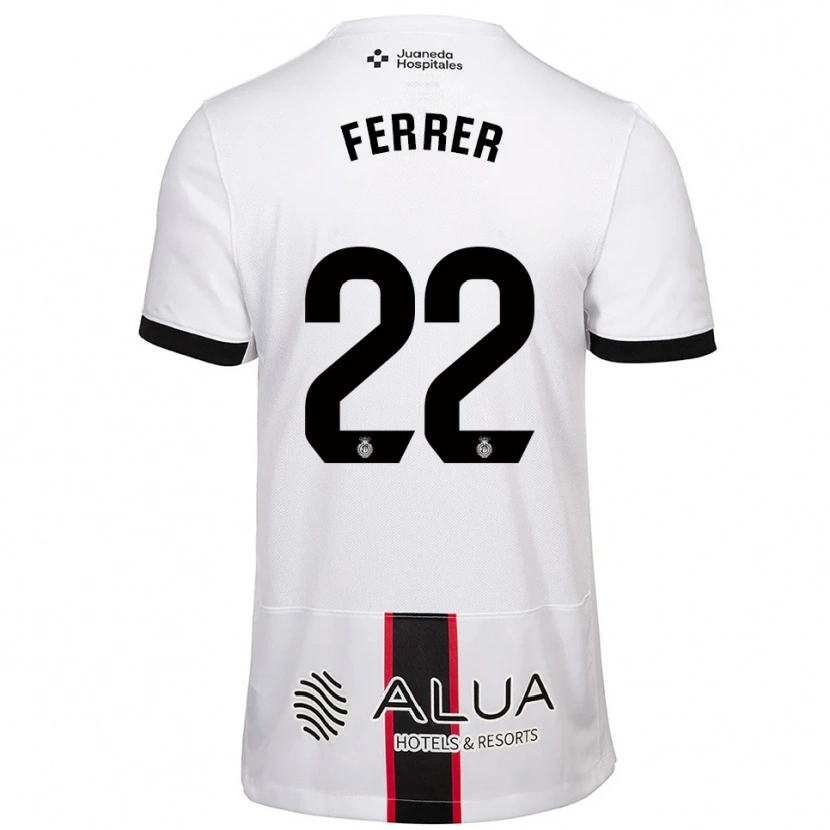 Danxen Criança Camisola David Ferrer #22 Branco Preto Alternativa 2025/26 Camisa Brasil