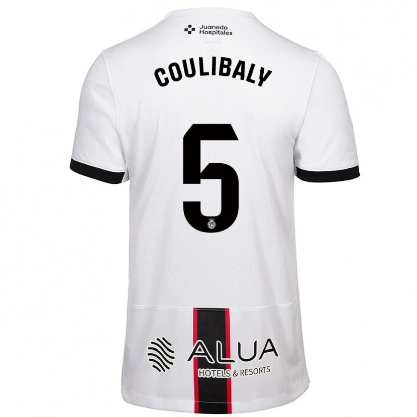Danxen Criança Camisola Habib Anas Coulibaly #5 Branco Preto Alternativa 2025/26 Camisa Brasil