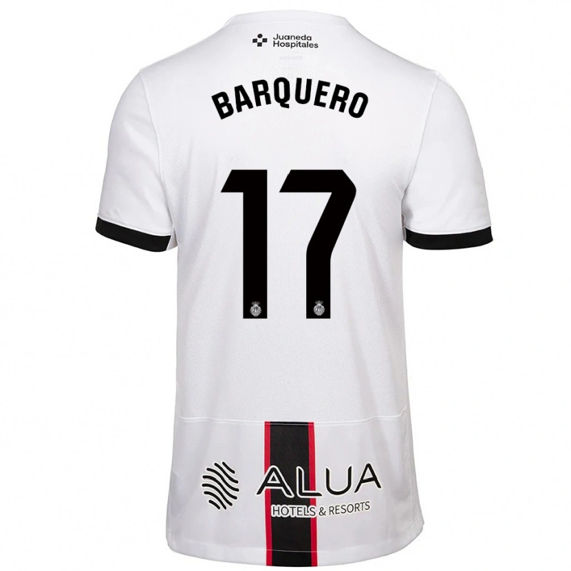 Danxen Criança Camisola Adrián Barquero #17 Branco Preto Alternativa 2025/26 Camisa Brasil