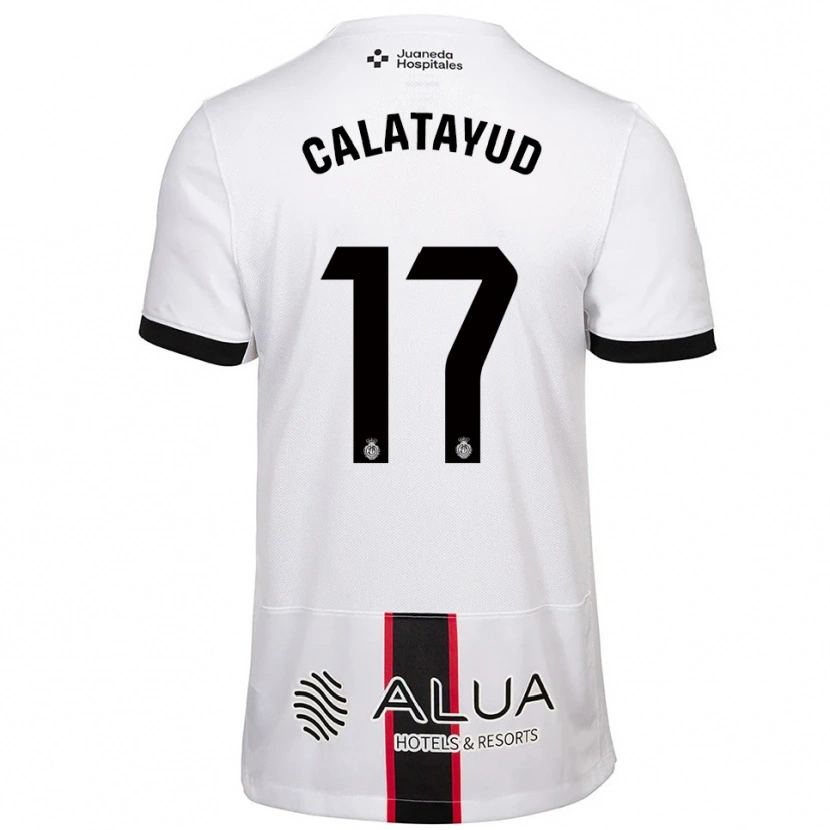 Danxen Criança Camisola Miguel Calatayud #17 Branco Preto Alternativa 2025/26 Camisa Brasil