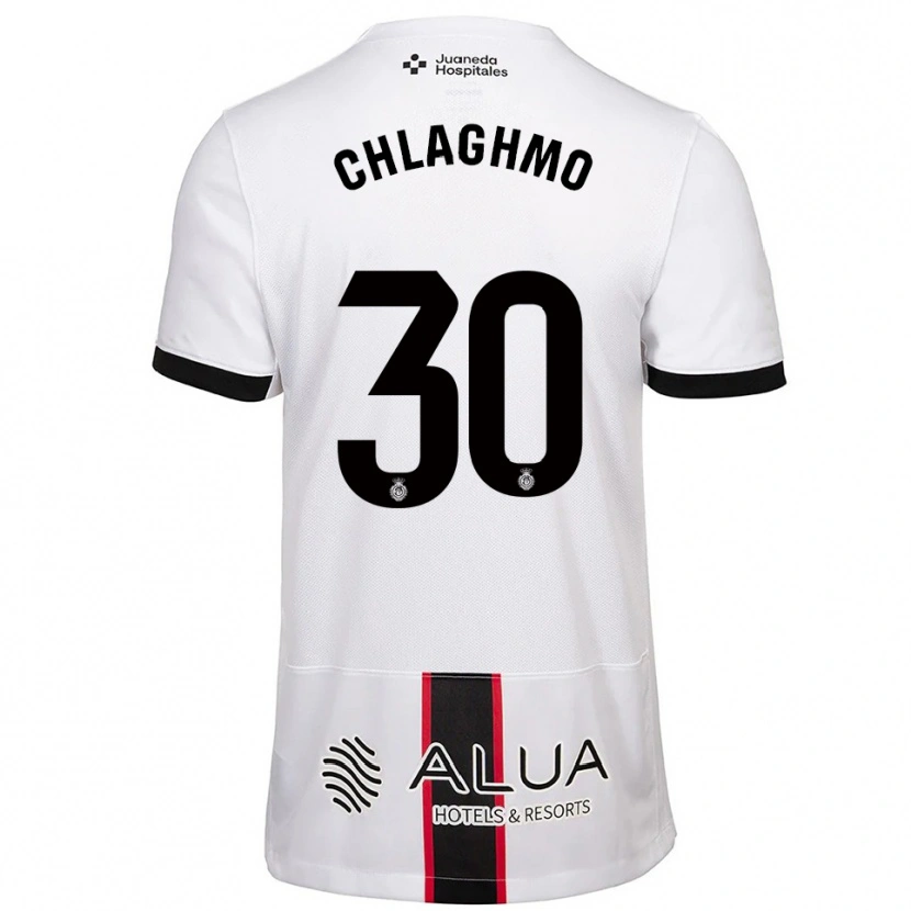 Danxen Criança Camisola Saifdine Chlaghmo #30 Branco Preto Alternativa 2025/26 Camisa Brasil
