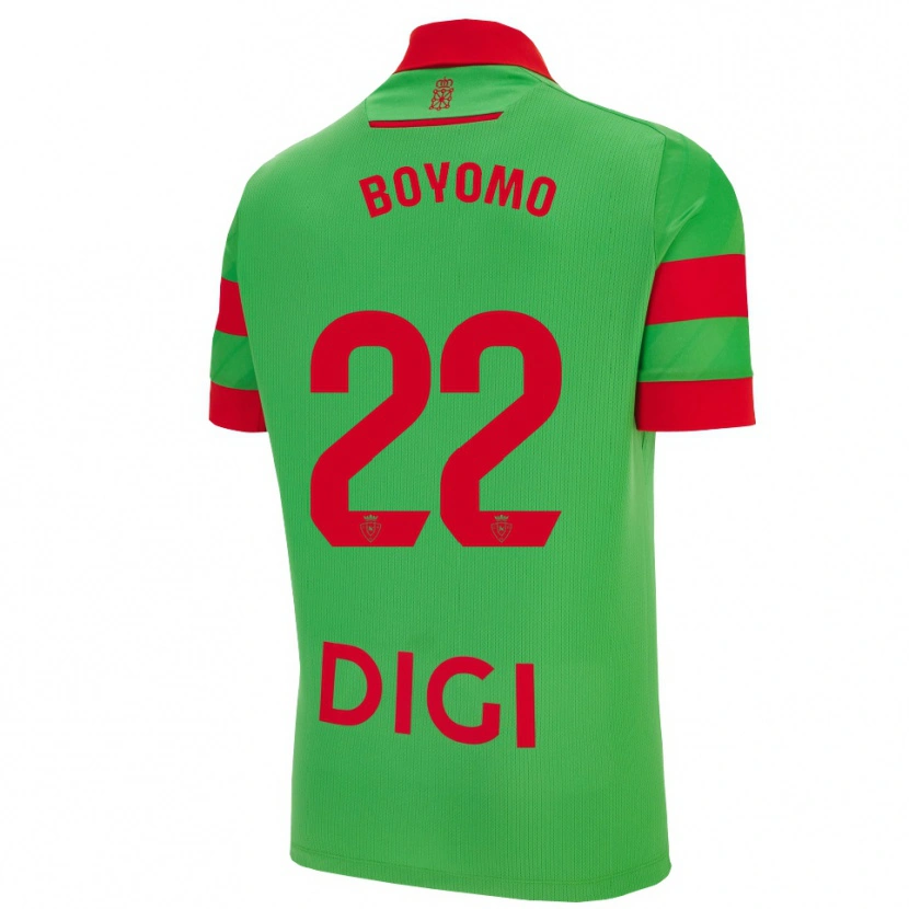 Danxen Criança Camisola Enzo Boyomo #22 Verde Vermelho Alternativa 2025/26 Camisa Brasil