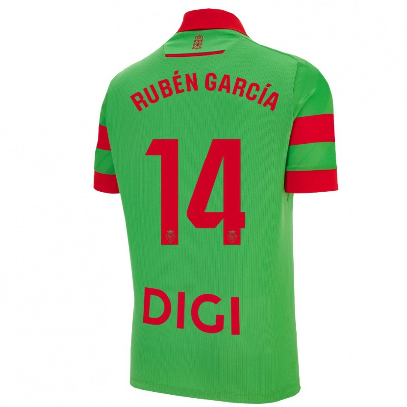 Danxen Criança Camisola Rubén García #14 Verde Vermelho Alternativa 2025/26 Camisa Brasil