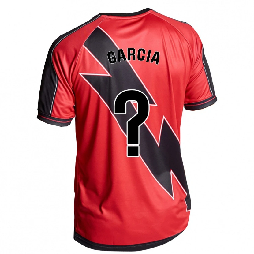 Danxen Criança Camisola David García #0 Vermelho Preto Alternativa 2025/26 Camisa Brasil