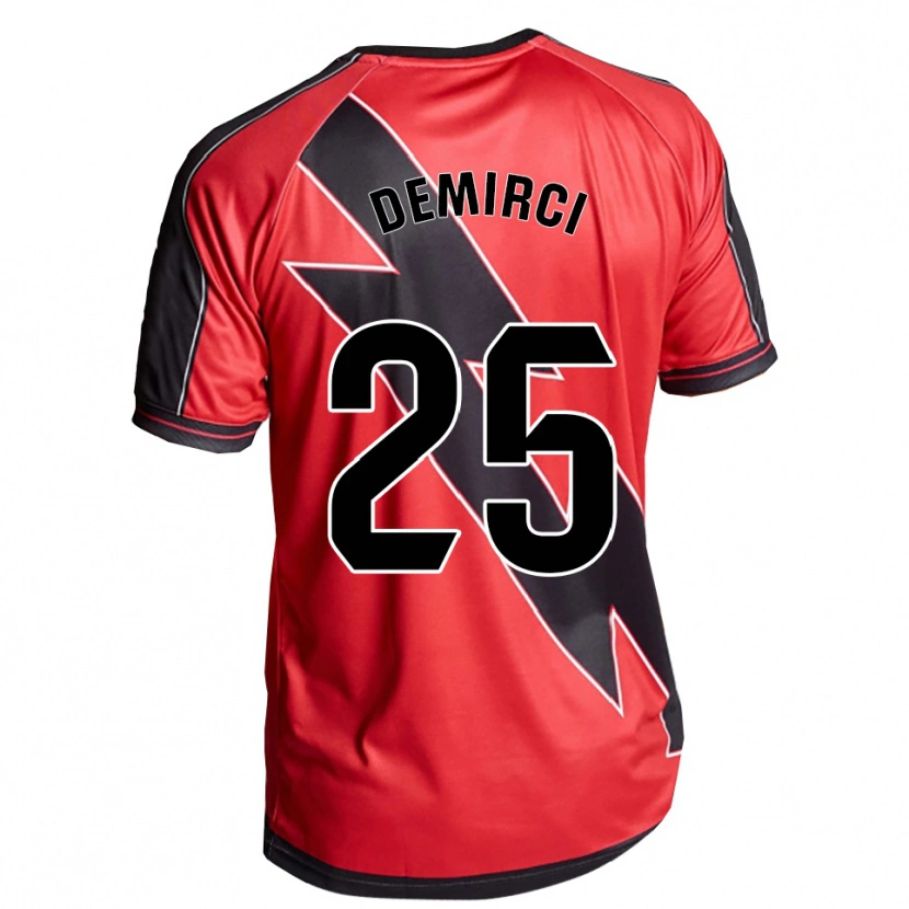 Danxen Criança Camisola Mert Demirci #25 Vermelho Preto Alternativa 2025/26 Camisa Brasil