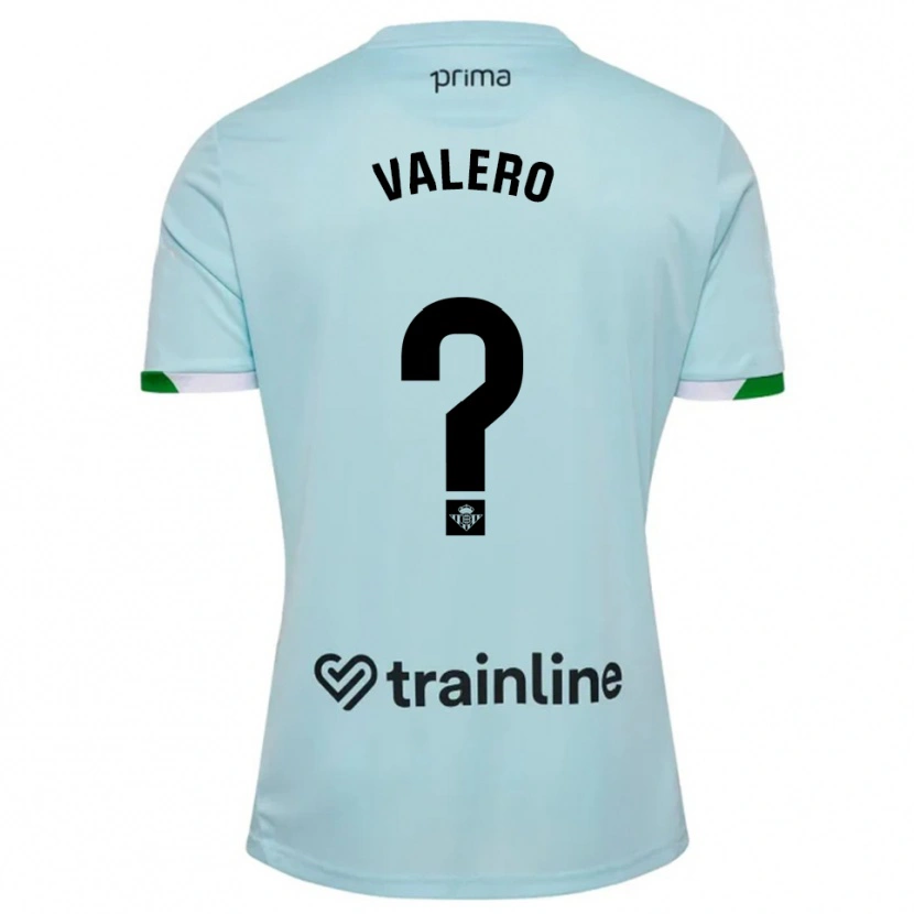 Danxen Criança Camisola Antonio Valero #0 Azul Celeste Verde Alternativa 2025/26 Camisa Brasil