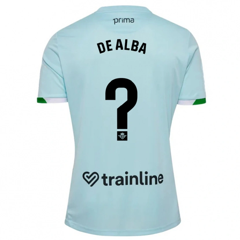 Danxen Criança Camisola Luismi De Alba #0 Azul Celeste Verde Alternativa 2025/26 Camisa Brasil