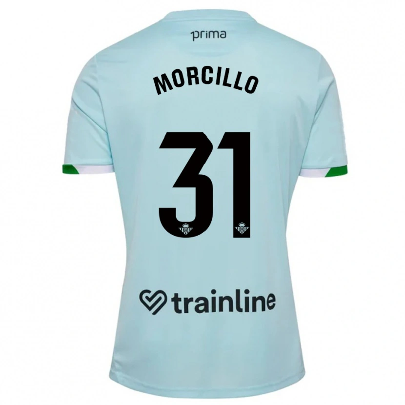 Danxen Criança Camisola Ana Morcillo #31 Azul Celeste Verde Alternativa 2025/26 Camisa Brasil