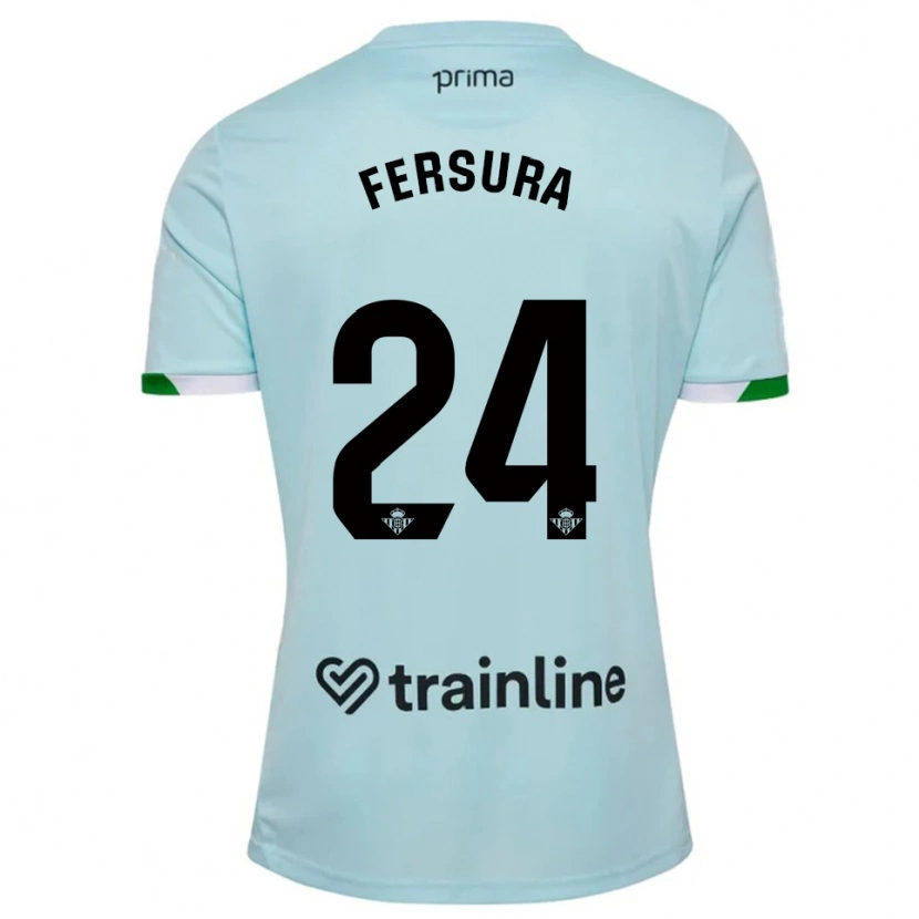 Danxen Criança Camisola João Fersura #24 Azul Celeste Verde Alternativa 2025/26 Camisa Brasil