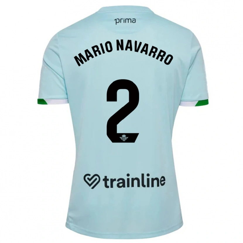 Danxen Criança Camisola Mario Navarro #2 Azul Celeste Verde Alternativa 2025/26 Camisa Brasil