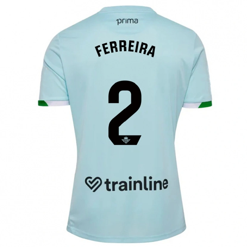 Danxen Criança Camisola Kilian Ferreira #2 Azul Celeste Verde Alternativa 2025/26 Camisa Brasil