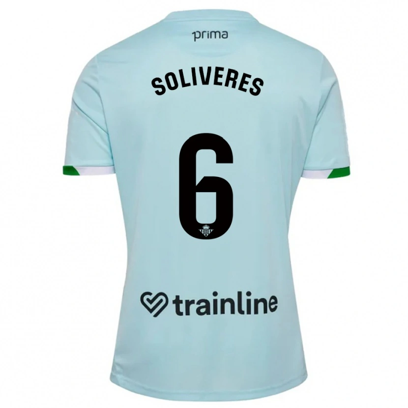 Danxen Criança Camisola Gema Soliveres #6 Azul Celeste Verde Alternativa 2025/26 Camisa Brasil