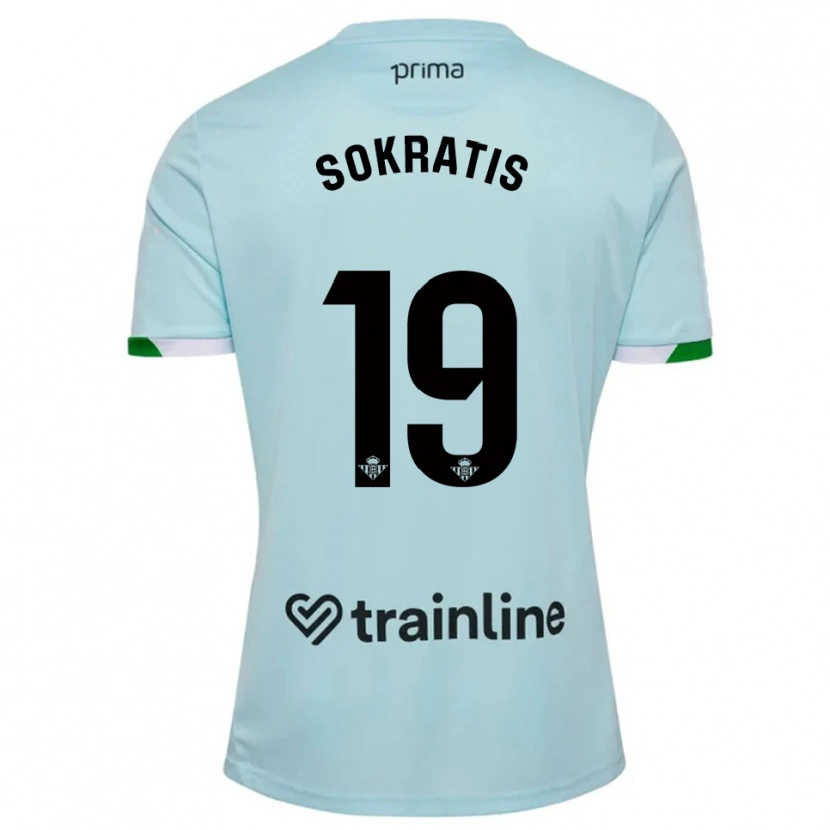 Danxen Criança Camisola Sokratis Papastathopoulos #19 Azul Celeste Verde Alternativa 2025/26 Camisa Brasil